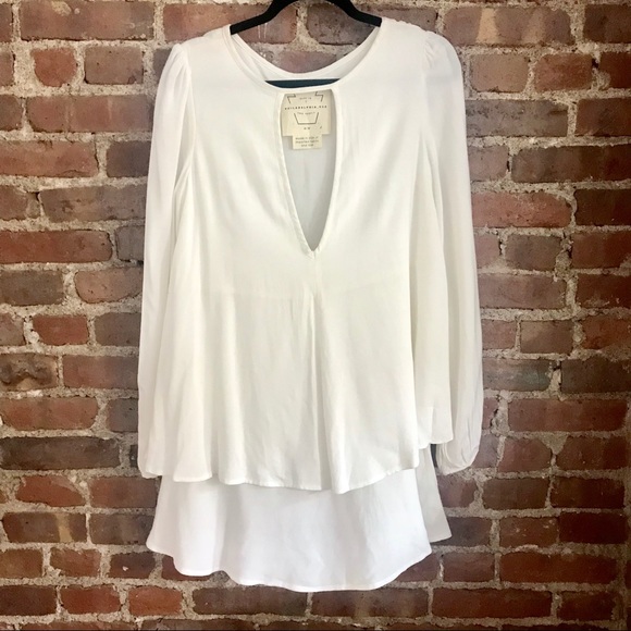 NWT Free People White Beck Tunic Dress - Picture 2 of 5